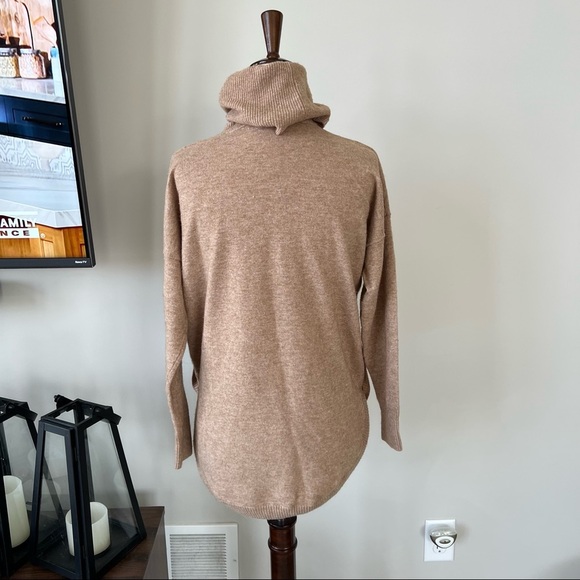 Like New! Madewell Crestland Side-Button Turtleneck Tunic Sweater - Picture 3 of 8